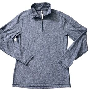 Lululemon Metal Vent Tech 1/2 Zip Pullover Men Medium Heathered Grey Space CC20